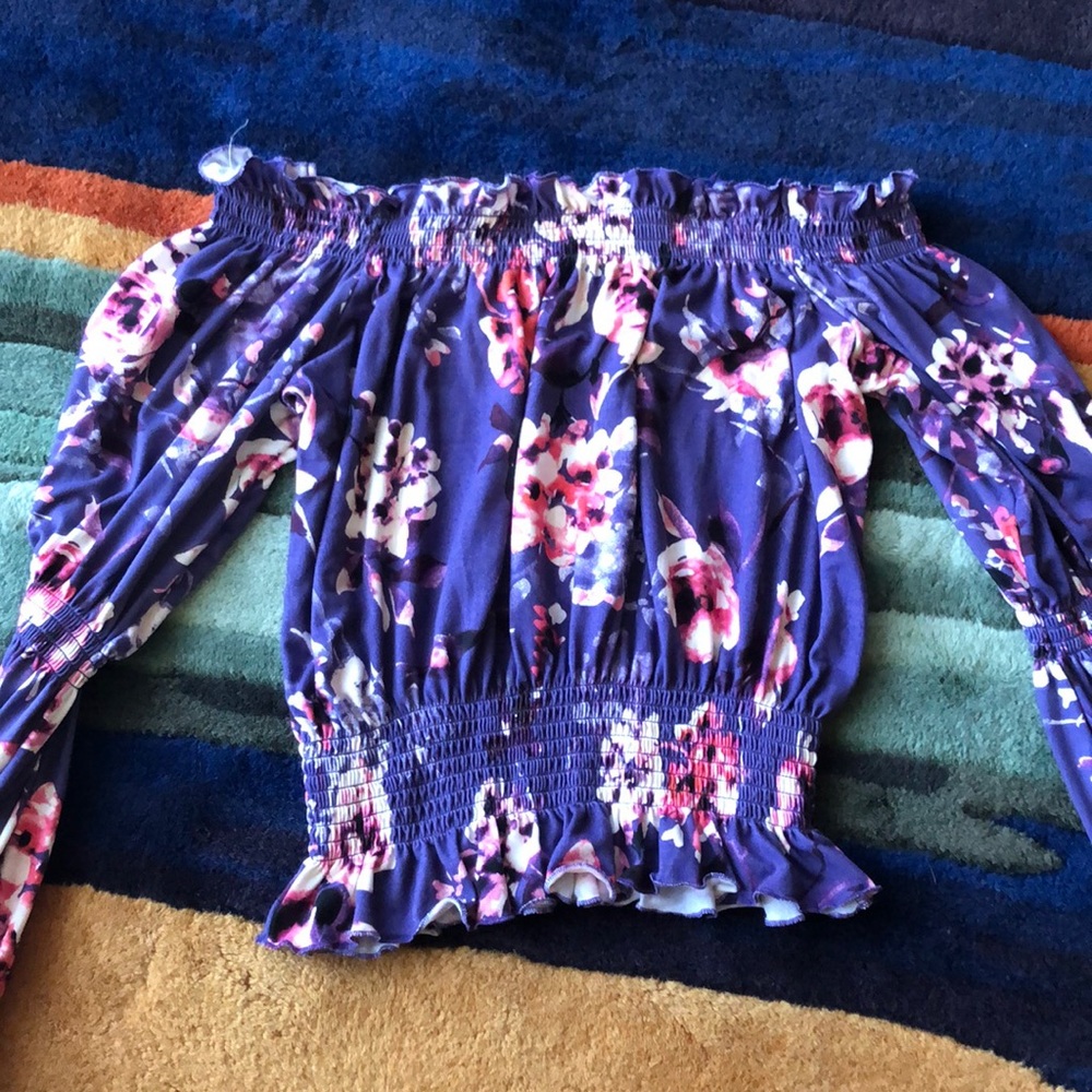 Off the shoulder floral top